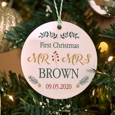 First Christmas Personalized Family Christmas Ornament