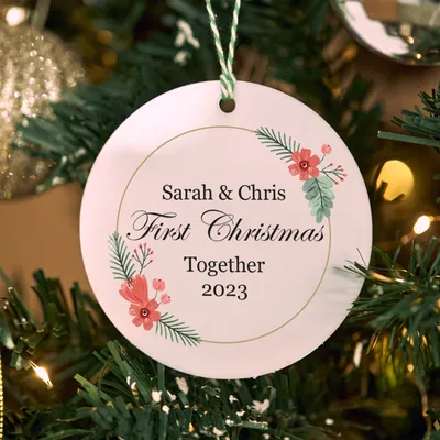 First Christmas Together! Personalized Christmas Ornament