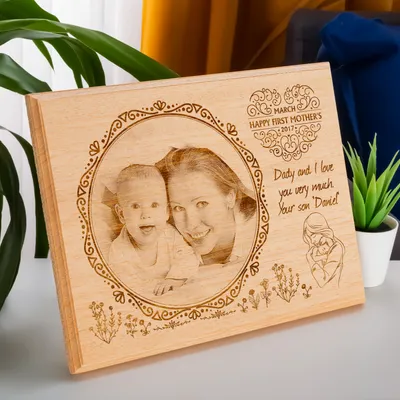 First Mother's Day Gift Wooden Picture