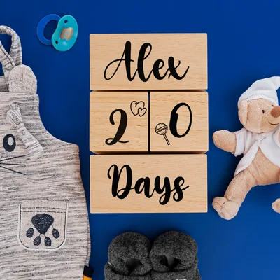 For the Cutest Personalized Baby Building Blocks