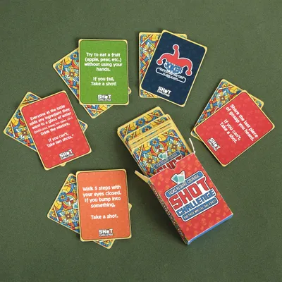 Funny Party Shot Challenge Game Cards