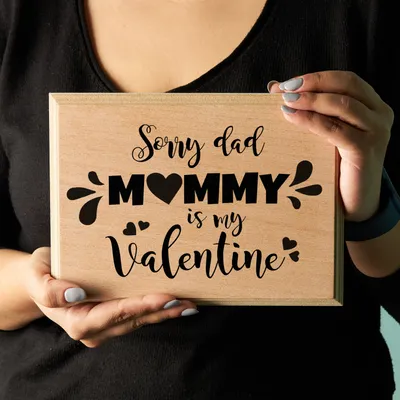 Funny Valentine's Day Gifts for Mom Mini Wooden Picture