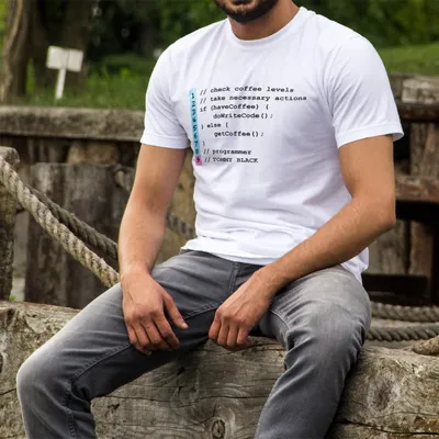 Gift Code Designed Printed T-Shirt for Software Developer Friend