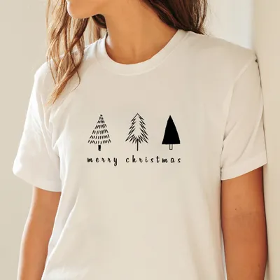 Gift for a Friend 'Merry Christmas' Design T-Shirt