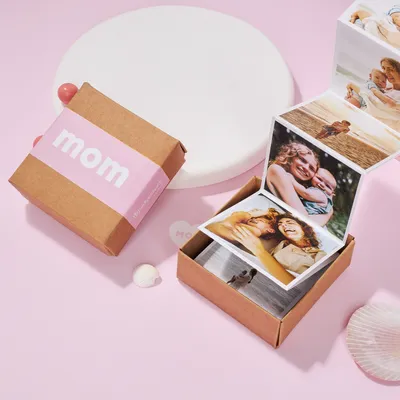 Gift for Mom Accordion Photo Box