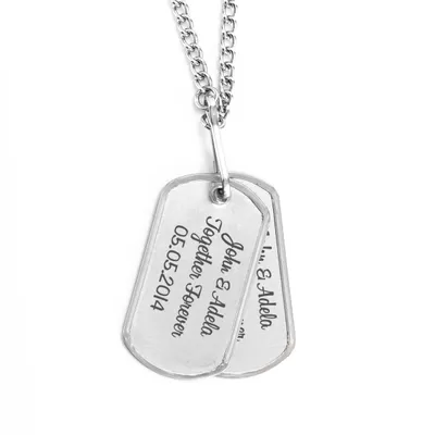 Gift for Significant Other Personalized Double Dog Tags