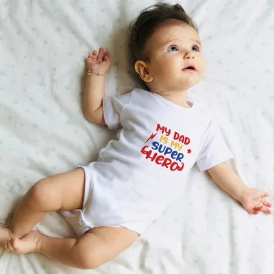 Gift for Super Hero Dads Baby Bodysuit