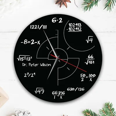 Gift Math Wall Clock for a Friend