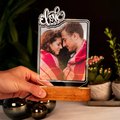 Gifts for Couples Romantic Photo Printed 3D LED Lamp