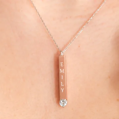 Gifts for Girlfriend Interactive Silver Rose Gold Necklace