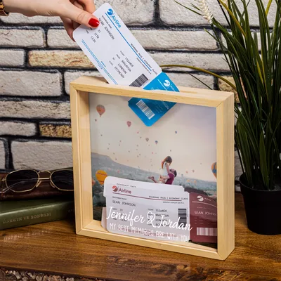 Gifts for Girlfriend Personalized Ticket Collection Display Box