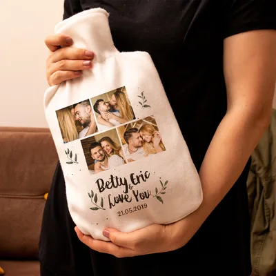 Gifts for Girlfriend Photo Printed Hot Water Bottle