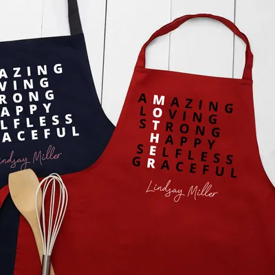 Gifts for Mom Personalized Kitchen Apron