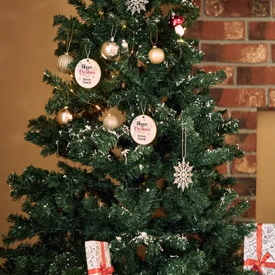 Happy Christmas PErsonalized Tree Orntament