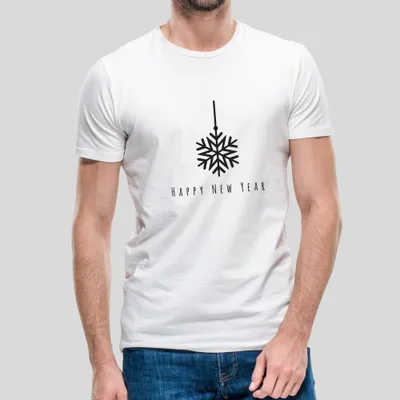 Happy New Year Snowflake Christmas T-Shirt