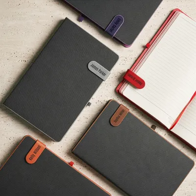 Hard Cover Leather Notebook with Magnetic Lock