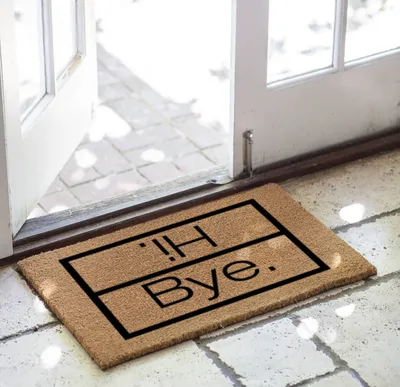 Hi- Bye Doorstep and Indoor Doormat