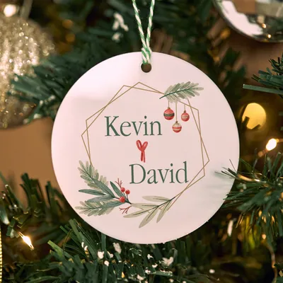Holiday Name Christmast Ornament - Personalized Gift