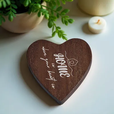 Home Is Where Your Heart Is Wooden Heart Decor