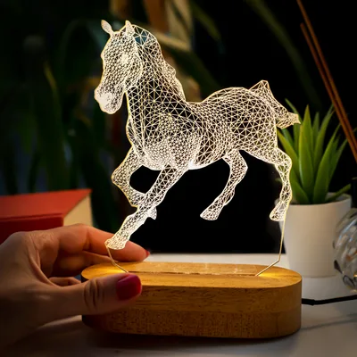 Horse Design Decorative LED Lamp