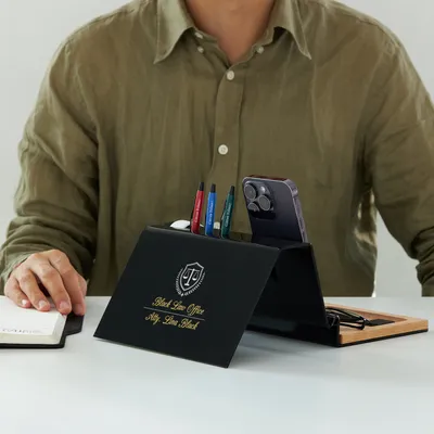Lawyer's Gift Personalized 3-Pen Desktop Organizer