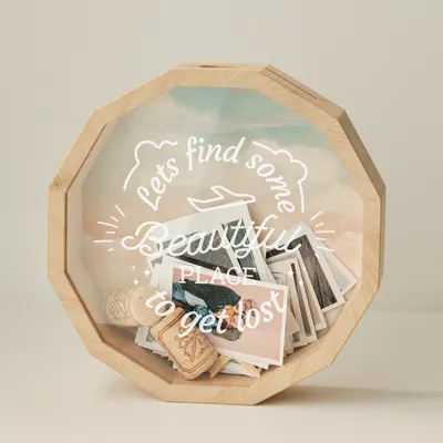 Let's Find a Beautiful Place Wooden Keepsake Box