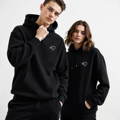 Letters from the Heart Couple Hoodie Set