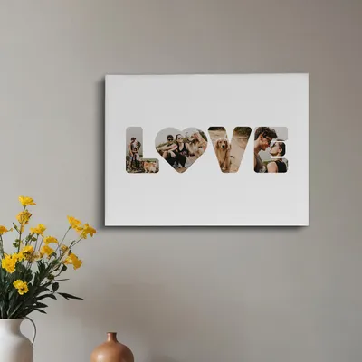 Love Designed Photo Printed Canvas