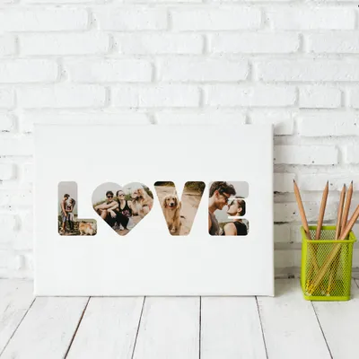 Love Designed Photo Printed Canvas