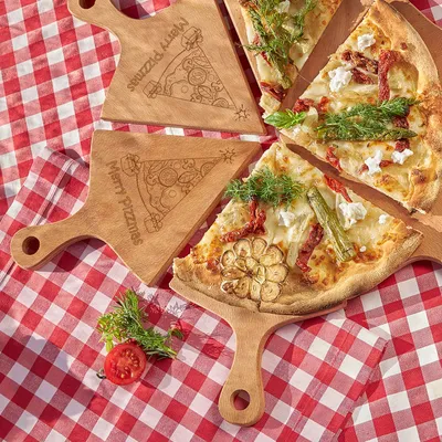 Merry Pizzmas 6 Piece Pizza Serving Board