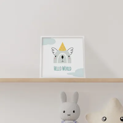 Minimal Design Frame for Baby Room