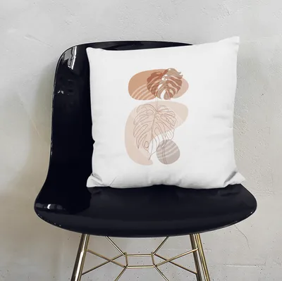 Minimal Leaves Design Gift Pillow