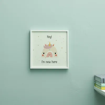 Minimal Unicorn Design Frame for Baby Room