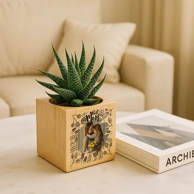 Mother's Day Gift Photo Printed Succulent Naturacube