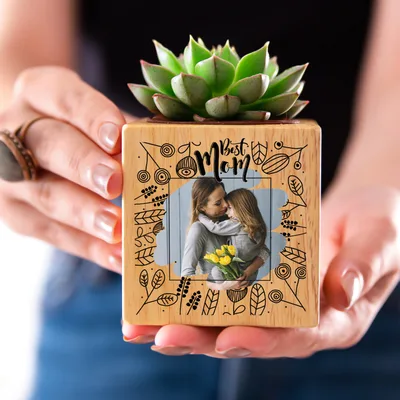 Mother's Day Gift Photo Printed Succulent Naturacube