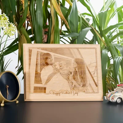 Mother's Day Gift Photo Printed Wooden Photo Frame