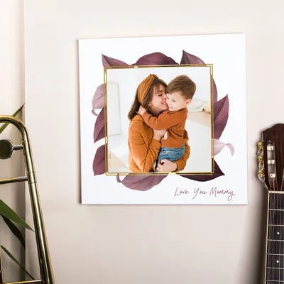 Mother's Day Special Photo Printed Canvas Art Print 40x40