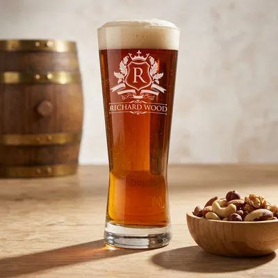 Personalised Engraved Beer Glass for Birthdays and Celebrations