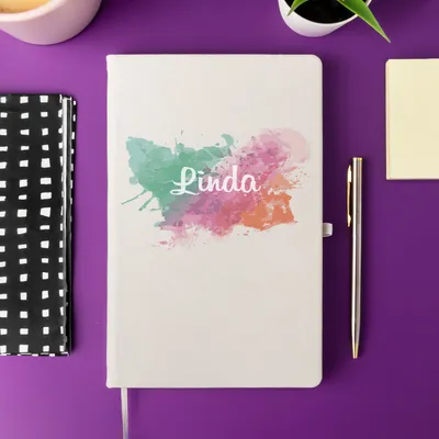Name Printed Colourful Notebook