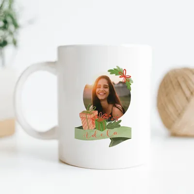 New Year Gift Photo Printed Porcelain Mug Cup