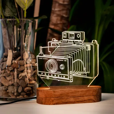 Nostalgic Camera Design 3D Led Lamp