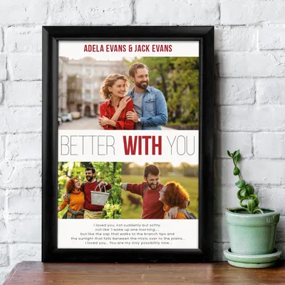 Personalised Framed Love Film Poster