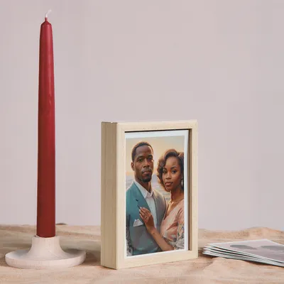 Personalized 30-Photo Desktop Memory Box for Loved Ones