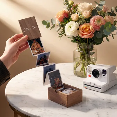 Personalised Accordion Photo Box with Lid