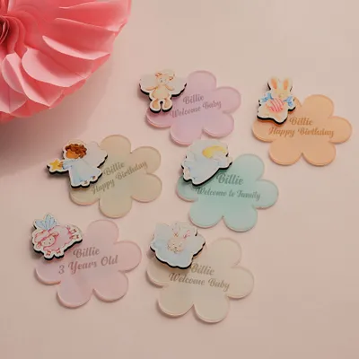Personalised Angel Themed Baby Keepsake Magnets