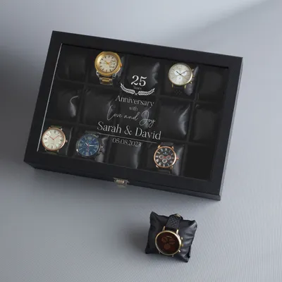 Personalized Anniversary Gift Luxury Watch Box