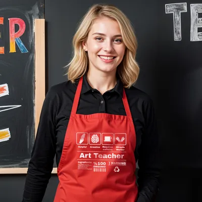 Personalized Art Teacher Apron Perfect Teachers' Day Gift