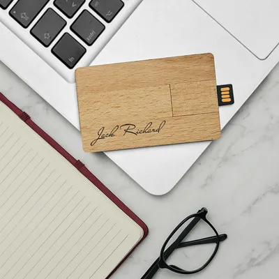 Personalized Bamboo USB Flash Drive 32GB