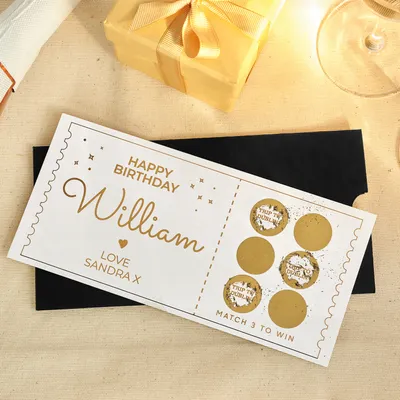 Personalized Birthday Scratch Card Gift