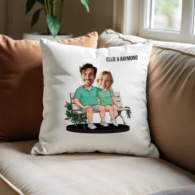 Personalized Cartoon Couple Pillow for Unique Gifts